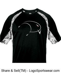 Badger Digital T-Shirt - Bass Fishing Addictions Design Zoom