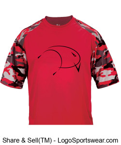 Digital T-Shirt - Bass Fishing Addictions Design Zoom